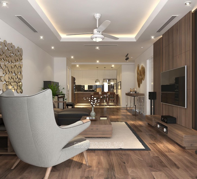 Ghế sofa góc gỗ tự nhiên